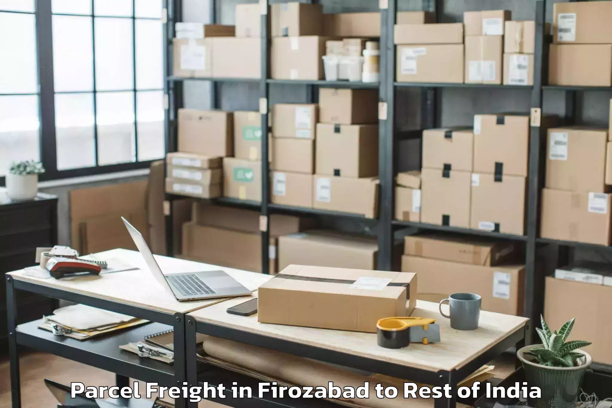 Leading Firozabad to Baramulla Parcel Freight Provider